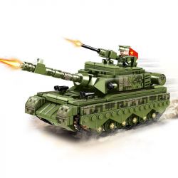LWCK 90013 non  CÂU CHUYỆN bộ đồ chơi xếp lắp ráp ghép mô hình Flourishing Age Strengthen The Army TYPE 99 MAIN BATTLE TANK 528 khối