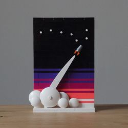 REBRICKABLE MOC-73965 73965 MOC73965 non  CHÒM SAO ĐẠI HÙNG bộ đồ chơi xếp lắp ráp ghép mô hình URSA MAJOR 189 khối