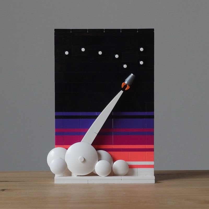 REBRICKABLE MOC-73965 73965 MOC73965 non  CHÒM SAO ĐẠI HÙNG bộ đồ chơi xếp lắp ráp ghép mô hình URSA MAJOR 189 khối