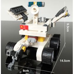 GUDI 8811 non  XE TỰ HÀNH TRÊN MẶT TRĂNG bộ đồ chơi xếp lắp ráp ghép mô hình City LUNAR PROBE STATION Thành Phố 238 khối