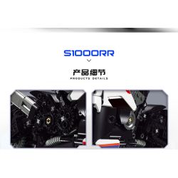 SHENZHEN RAEL ENTERTAINMENT 50040 non  BMW S1000RR. bộ đồ chơi xếp lắp ráp ghép mô hình  Kỹ Thuật Công Nghệ Cao Mô Hình Phương Tiện 826 khối
