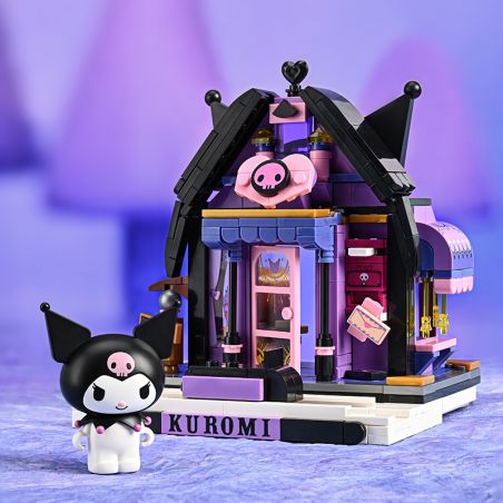 KEEPPLEY K20812 20812 non  GIAI ĐIỆU MA THUẬT GIẢ TƯỞNG NIGHT FIREFLY STAR CHAT HOUSE KUROMI bộ đồ chơi xếp lắp ráp ghép mô hình