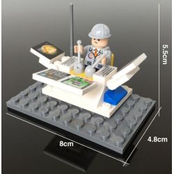 GUDI 8811 non  XE TỰ HÀNH TRÊN MẶT TRĂNG bộ đồ chơi xếp lắp ráp ghép mô hình City LUNAR PROBE STATION Thành Phố 238 khối