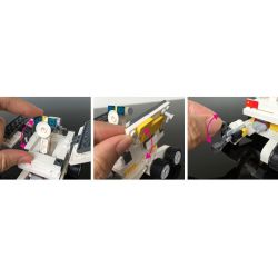 GUDI 8811 non  XE TỰ HÀNH TRÊN MẶT TRĂNG bộ đồ chơi xếp lắp ráp ghép mô hình City LUNAR PROBE STATION Thành Phố 238 khối