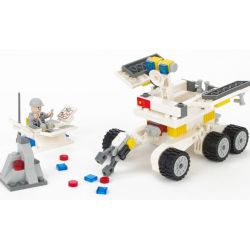 GUDI 8811 non  XE TỰ HÀNH TRÊN MẶT TRĂNG bộ đồ chơi xếp lắp ráp ghép mô hình City LUNAR PROBE STATION Thành Phố 238 khối