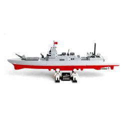 GUDI 20406 non  HẠNG NẶNG QUÂN SỰ KHU TRỤC HẠM TYPE 055 bộ đồ chơi xếp lắp ráp ghép mô hình Military Army Quân Sự Bộ Đội 292 khối