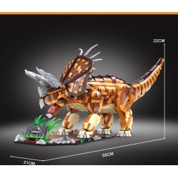 GAOMISI T2013 2013 non  TRICERATOPS. bộ đồ chơi xếp lắp ráp ghép mô hình Jurassic World Thế Giới Khủng Long 2116 khối