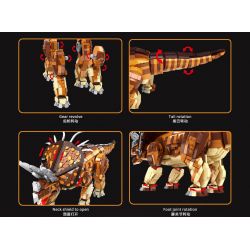 GAOMISI T2013 2013 non  TRICERATOPS. bộ đồ chơi xếp lắp ráp ghép mô hình Jurassic World Thế Giới Khủng Long 2116 khối