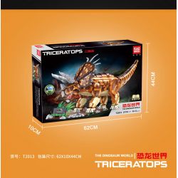 GAOMISI T2013 2013 non  TRICERATOPS. bộ đồ chơi xếp lắp ráp ghép mô hình Jurassic World Thế Giới Khủng Long 2116 khối