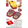 DUO LE PIN DLP8801 8801 non  CUỐN SÁCH NHÂN VẬT NGƯỜI SẮT bộ đồ chơi xếp lắp ráp ghép mô hình Marvel Super Heroes IRON BOOK Siêu Anh Hùng Marvel 1226 khối