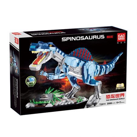 GAOMISI T2011 2011 non  RENGER RỒNG bộ đồ chơi xếp lắp ráp ghép mô hình Jurassic World SPINOSAURUS Thế Giới Khủng Long 2086 khối