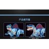 GAOMISI T2011 2011 non  RENGER RỒNG bộ đồ chơi xếp lắp ráp ghép mô hình Jurassic World SPINOSAURUS Thế Giới Khủng Long 2086 khối