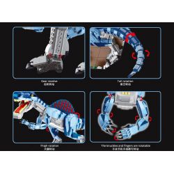 GAOMISI T2011 2011 non  RENGER RỒNG bộ đồ chơi xếp lắp ráp ghép mô hình Jurassic World SPINOSAURUS Thế Giới Khủng Long 2086 khối