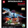 GAOMISI T2011 2011 non  RENGER RỒNG bộ đồ chơi xếp lắp ráp ghép mô hình Jurassic World SPINOSAURUS Thế Giới Khủng Long 2086 khối