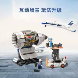 PANTASY 11002 non  HÀNG KHÔNG PHƯƠNG NAM TRUNG QUỐC ARJ21 bộ đồ chơi xếp lắp ráp ghép mô hình City CHINA SOUTHERN ARJ21 Thành Phố 2000 khối