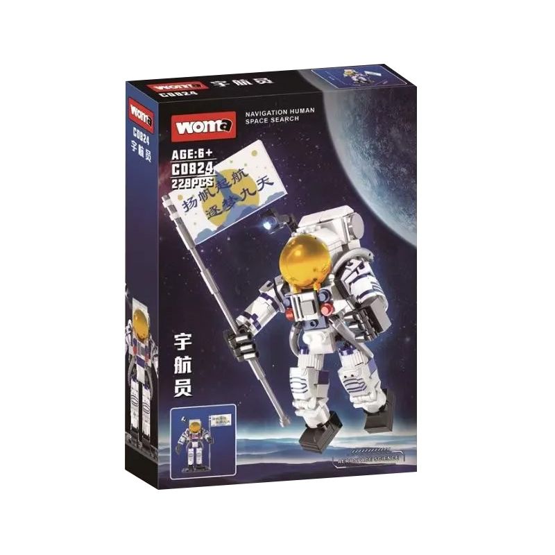 WOMA C0824 0824 non  PHI HÀNH GIA bộ đồ chơi xếp lắp ráp ghép mô hình 229 khối