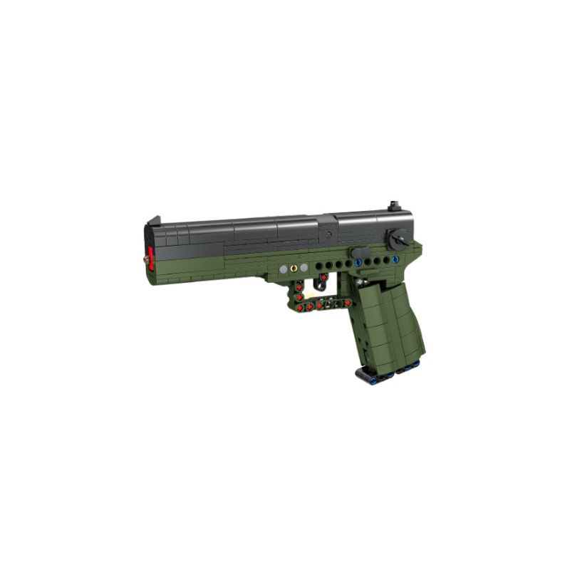 Kazi KY88003 88003 non  SÚNG LỤC GLOCK 18 bộ đồ chơi xếp lắp ráp ghép mô hình Gun BLOCK 18 333 khối