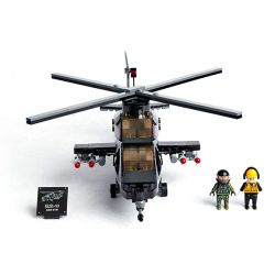 GUDI 20405 non  VŨ KHÍ QUÂN SỰ HẠNG NẶNG TRỰC THĂNG TRANG WZ-10 bộ đồ chơi xếp lắp ráp ghép mô hình Military Army Quân Sự Bộ Đội 346 khối