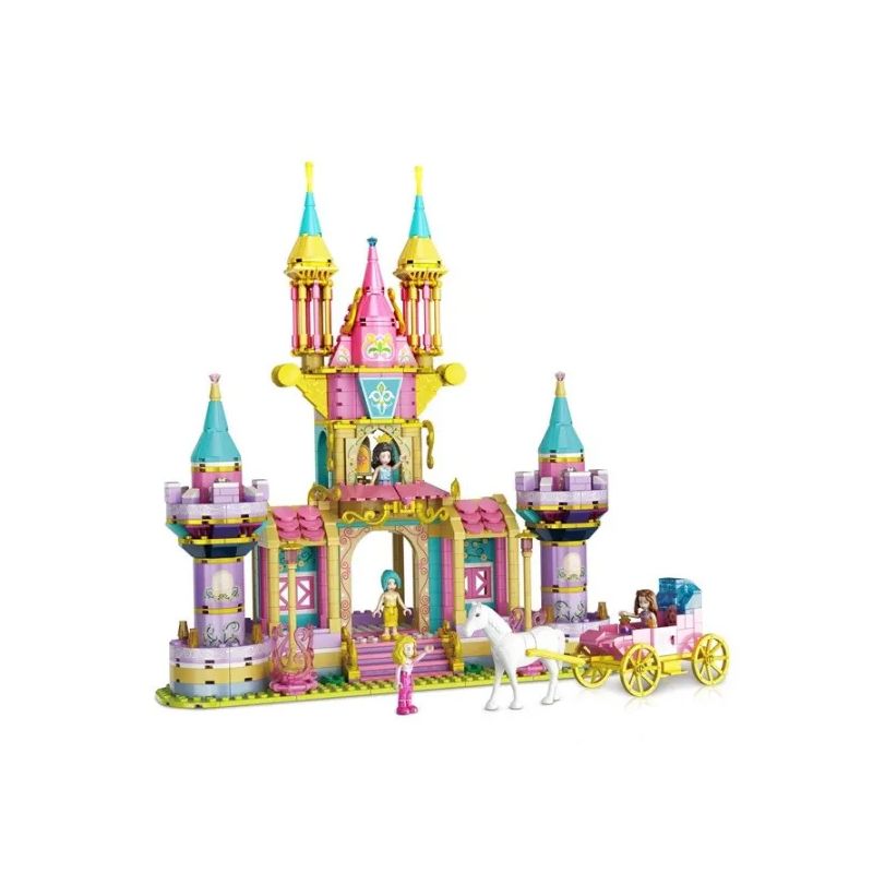 WOMA C0232 0232 non  LÂU ĐÀI TÌNH YÊU TRONG MƠ bộ đồ chơi xếp lắp ráp ghép mô hình Girl Con Gái 934 khối