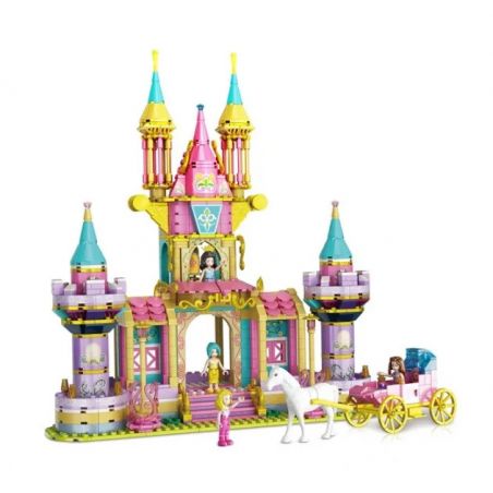 WOMA C0232 0232 non  LÂU ĐÀI TÌNH YÊU TRONG MƠ bộ đồ chơi xếp lắp ráp ghép mô hình Girl Con Gái 934 khối