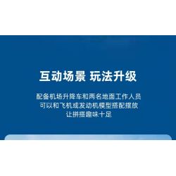 PANTASY 11002 non  HÀNG KHÔNG PHƯƠNG NAM TRUNG QUỐC ARJ21 bộ đồ chơi xếp lắp ráp ghép mô hình City CHINA SOUTHERN ARJ21 Thành Phố 2000 khối