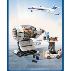 PANTASY 11002 non  HÀNG KHÔNG PHƯƠNG NAM TRUNG QUỐC ARJ21 bộ đồ chơi xếp lắp ráp ghép mô hình City CHINA SOUTHERN ARJ21 Thành Phố 2000 khối