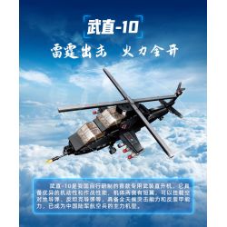 GUDI 20405 non  VŨ KHÍ QUÂN SỰ HẠNG NẶNG TRỰC THĂNG TRANG WZ-10 bộ đồ chơi xếp lắp ráp ghép mô hình Military Army Quân Sự Bộ Đội 346 khối