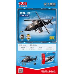 GUDI 20405 non  VŨ KHÍ QUÂN SỰ HẠNG NẶNG TRỰC THĂNG TRANG WZ-10 bộ đồ chơi xếp lắp ráp ghép mô hình Military Army Quân Sự Bộ Đội 346 khối