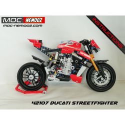 REBRICKABLE MOC-45427 45427 MOC45427 ZHEGAO QL1262 1262 non  DUCATI STREETFIGHTER bộ đồ chơi xếp lắp ráp ghép mô hình  Kỹ Thuật Công Nghệ Cao Mô Hình Phương Tiện 670 khối