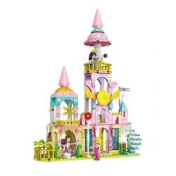 WOMA C0230 0230 non  LÂU ĐÀI ÁNH SAO SẮC MÀU bộ đồ chơi xếp lắp ráp ghép mô hình Girl Con Gái 370 khối