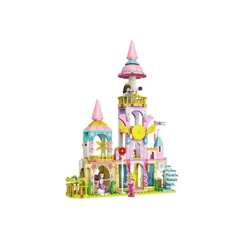 WOMA C0230 0230 non  LÂU ĐÀI ÁNH SAO SẮC MÀU bộ đồ chơi xếp lắp ráp ghép mô hình Girl Con Gái 370 khối