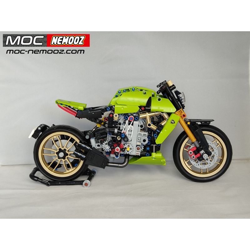 REBRICKABLE MOC-75807 75807 MOC75807 ZHEGAO QL1259 1259 non  DUCATI DIAVEL SIAN bộ đồ chơi xếp lắp ráp ghép mô hình  Kỹ Thuật Công Nghệ Cao Mô Hình Phương Tiện 640 khối