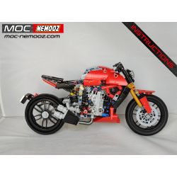 REBRICKABLE MOC-68203 68203 MOC68203 ZHEGAO QL1258 1258 non  DUCATIDIAVEL bộ đồ chơi xếp lắp ráp ghép mô hình  DUCATI DIAVEL Kỹ Thuật Công Nghệ Cao Mô Hình Phương Tiện 620 khối