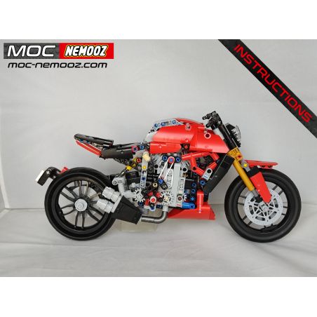 REBRICKABLE MOC-68203 68203 MOC68203 ZHEGAO QL1258 1258 non  DUCATIDIAVEL bộ đồ chơi xếp lắp ráp ghép mô hình  DUCATI DIAVEL Kỹ Thuật Công Nghệ Cao Mô Hình Phương Tiện 620 khối