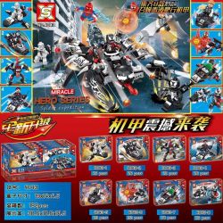 SX 4043 non  POISON CRAWLER ARMOR 8 KẾT HỢP bộ đồ chơi xếp lắp ráp ghép mô hình Super Heroes Siêu Nhân Anh Hùng 611 khối