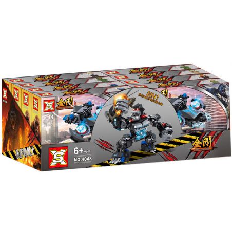 SX 4048 non  KẾT HỢP COSTLA 8. bộ đồ chơi xếp lắp ráp ghép mô hình GODZILLA LAST KNIGHT 636 khối