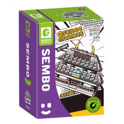 SEMBO 610015 non  CHÙA TODAIJI bộ đồ chơi xếp lắp ráp ghép mô hình Fridge Refrigerator Magnets FRIDGE MAGNETS Nam Châm Dính Tủ Lạnh 66 khối