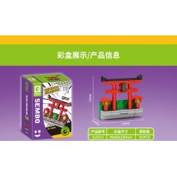 SEMBO 610015 non  CHÙA TODAIJI bộ đồ chơi xếp lắp ráp ghép mô hình Fridge Refrigerator Magnets FRIDGE MAGNETS Nam Châm Dính Tủ Lạnh 66 khối