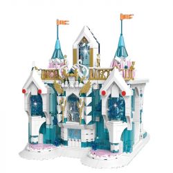 MouldKing 11008 Mould King 11008 non  CUNG ĐIỆN BÔNG TUYẾT bộ đồ chơi xếp lắp ráp ghép mô hình SNOW PALACE 1096 khối