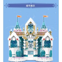 MouldKing 11008 Mould King 11008 non  CUNG ĐIỆN BÔNG TUYẾT bộ đồ chơi xếp lắp ráp ghép mô hình SNOW PALACE 1096 khối