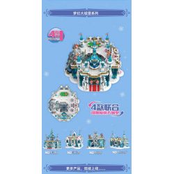 MouldKing 11008 Mould King 11008 non  CUNG ĐIỆN BÔNG TUYẾT bộ đồ chơi xếp lắp ráp ghép mô hình SNOW PALACE 1096 khối