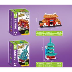 SEMBO 610014 non  HOA ANH ĐÀO bộ đồ chơi xếp lắp ráp ghép mô hình Fridge Refrigerator Magnets FRIDGE MAGNETS Nam Châm Dính Tủ Lạnh 65 khối