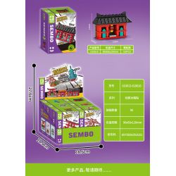 SEMBO 610014 non  HOA ANH ĐÀO bộ đồ chơi xếp lắp ráp ghép mô hình Fridge Refrigerator Magnets FRIDGE MAGNETS Nam Châm Dính Tủ Lạnh 65 khối