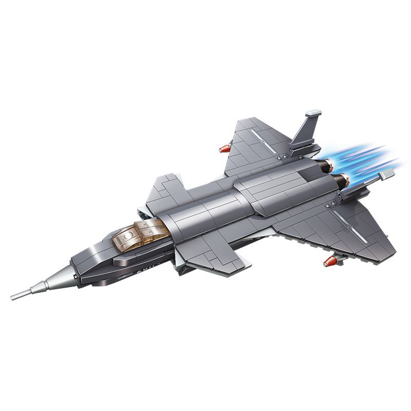GUDI 20403 non  HẠNG NẶNG QUÂN SỰ MÁY BAY CHIẾN ĐẤU J-20 bộ đồ chơi xếp lắp ráp ghép mô hình Military Army Quân Sự Bộ Đội 347 khối