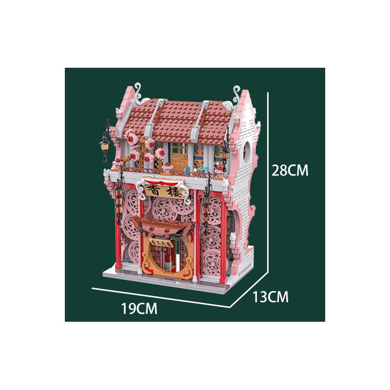 KAIYU K86116 86116 non  NGÔI NHÀ NGÀN Ô bộ đồ chơi xếp lắp ráp ghép mô hình 1039 khối