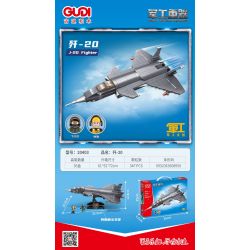 GUDI 20403 non  HẠNG NẶNG QUÂN SỰ MÁY BAY CHIẾN ĐẤU J-20 bộ đồ chơi xếp lắp ráp ghép mô hình Military Army Quân Sự Bộ Đội 347 khối