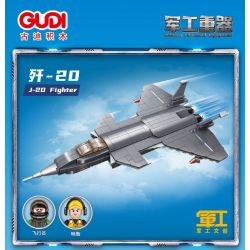 GUDI 20403 non  HẠNG NẶNG QUÂN SỰ MÁY BAY CHIẾN ĐẤU J-20 bộ đồ chơi xếp lắp ráp ghép mô hình Military Army Quân Sự Bộ Đội 347 khối