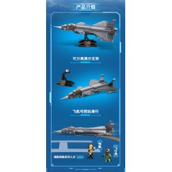 GUDI 20403 non  HẠNG NẶNG QUÂN SỰ MÁY BAY CHIẾN ĐẤU J-20 bộ đồ chơi xếp lắp ráp ghép mô hình Military Army Quân Sự Bộ Đội 347 khối