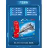 GUDI 20403 non  HẠNG NẶNG QUÂN SỰ MÁY BAY CHIẾN ĐẤU J-20 bộ đồ chơi xếp lắp ráp ghép mô hình Military Army Quân Sự Bộ Đội 347 khối