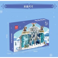 MouldKing 11009 Mould King 11009 non  THÁC NƯỚC PHA LÊ bộ đồ chơi xếp lắp ráp ghép mô hình CRYSTAL FALLS 1159 khối